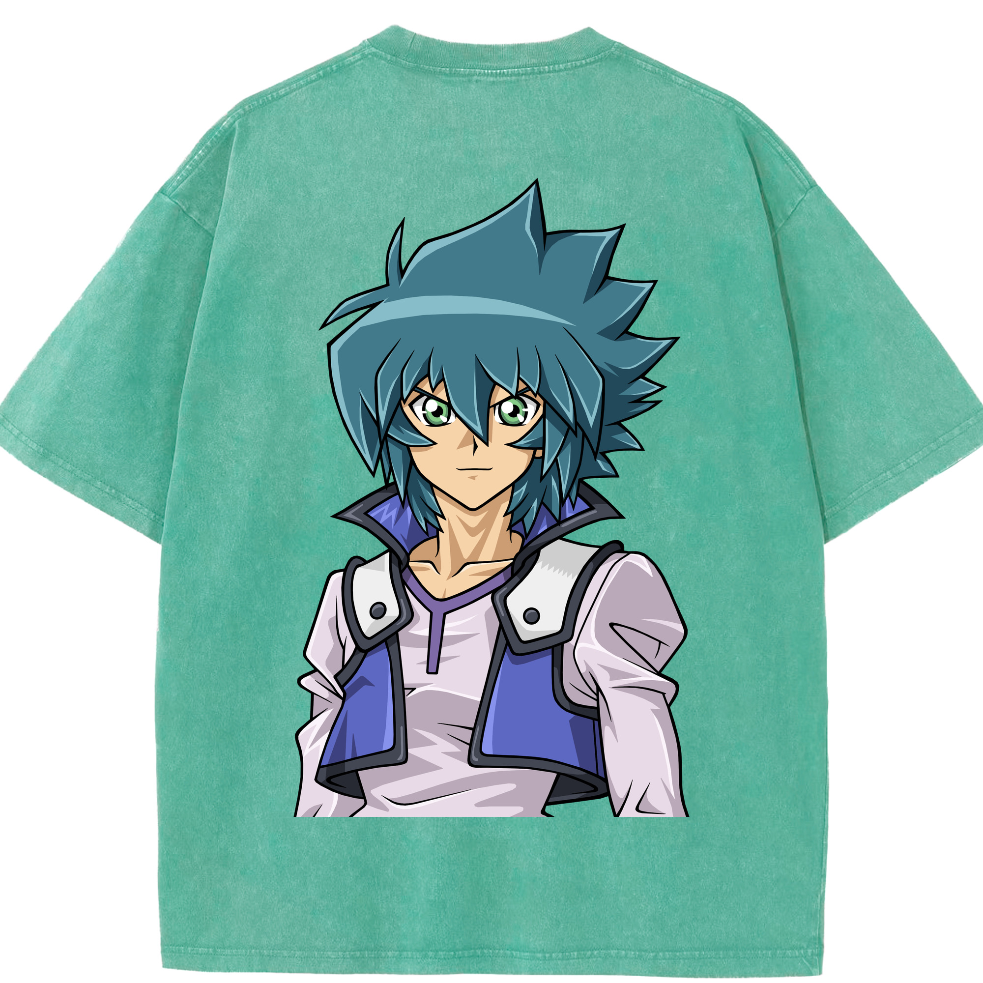 （画像用） 遊☆戯☆王 Yu-Gi-Oh! 綿100% ヴィンテージ風 半袖Tシャツ（背面プリント）